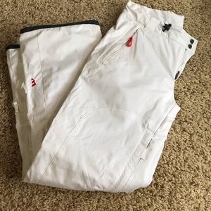Morrow White Snowboarding pants